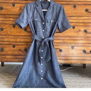 Worth Linen Chambray shirtdress